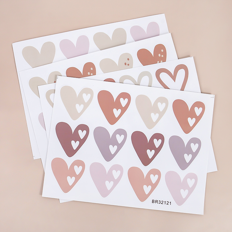 2pcs Lovely Hearts Ins Wall St - огляд і ціна Baby Nursery Mural Wallpaper