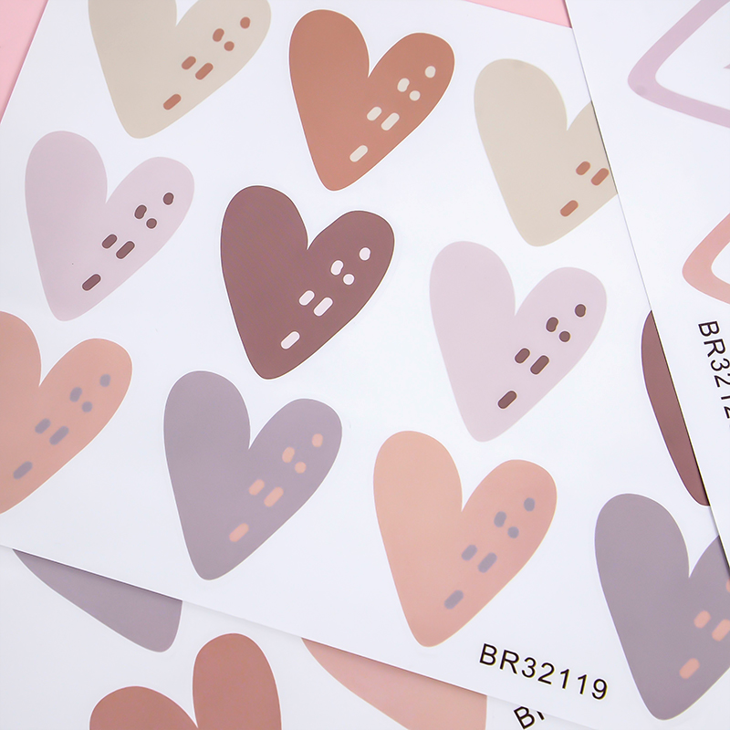 2pcs Lovely Hearts Ins Wall St - огляд і ціна Baby Nursery Mural Wallpaper
