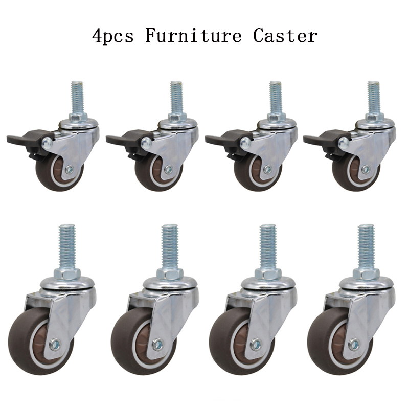 4pcs Furniture Casters Wheels  - огляд і ціна Baby Nursery Trolley