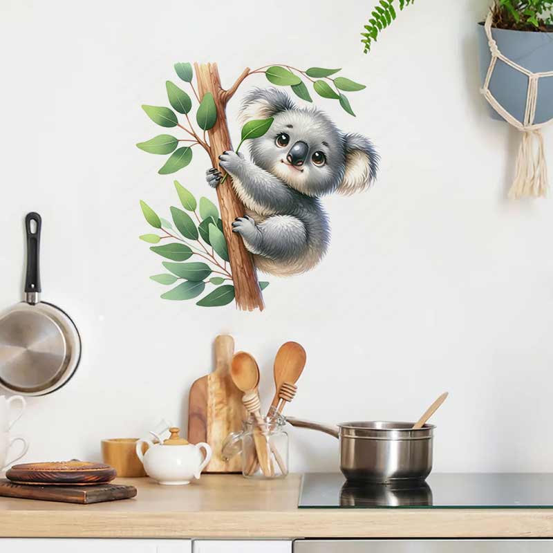 Cute Koala Wall Sticker Baby K - огляд і ціна Baby Nursery Mural Wallpaper