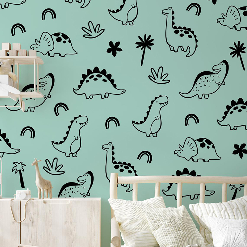 Geometric Dinosaur Tree Rainbo - огляд і ціна Baby Nursery Design
