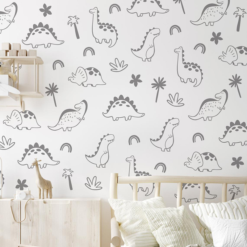 Geometric Dinosaur Tree Rainbo - огляд і ціна Baby Nursery Design