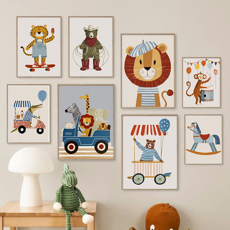 Funny Cartoon Animal Car Ballo - огляд і ціна Baby Nursery Ornaments