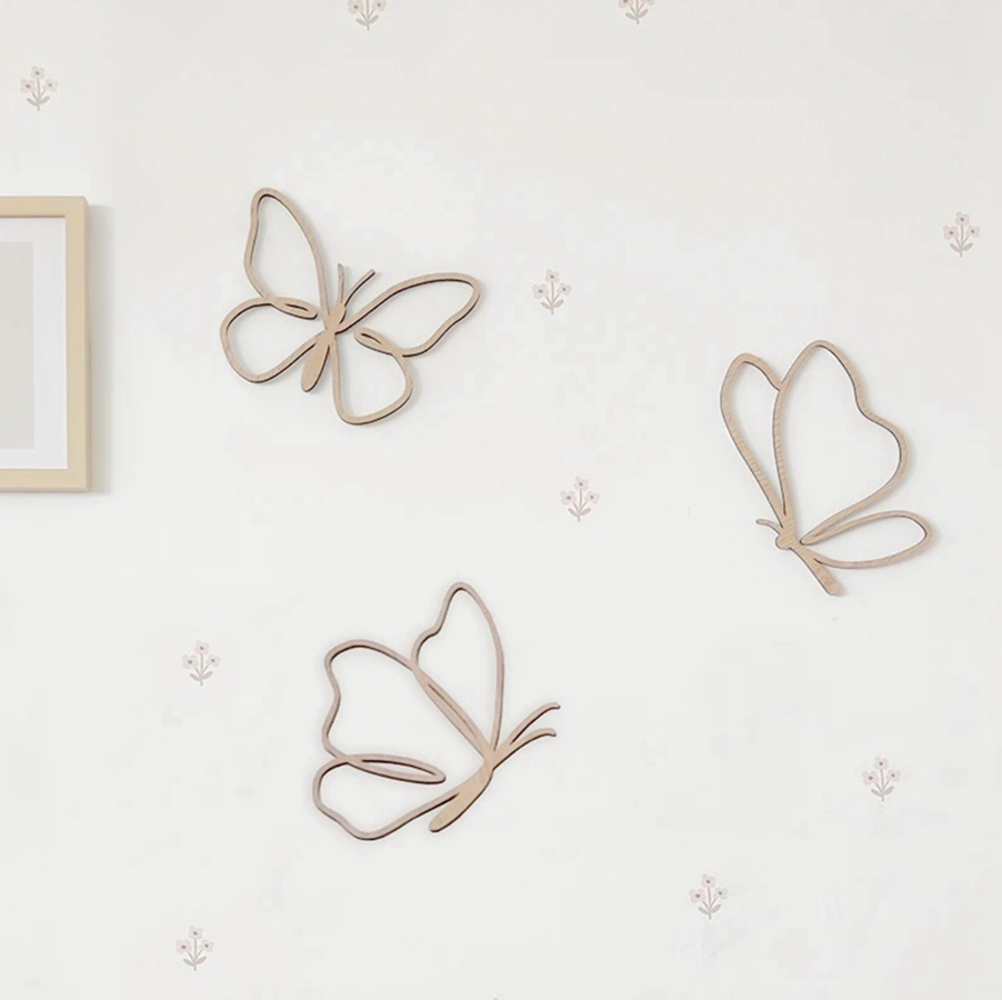 Wooden Butterflies Sign, Woode - огляд і ціна Baby Nursery Things