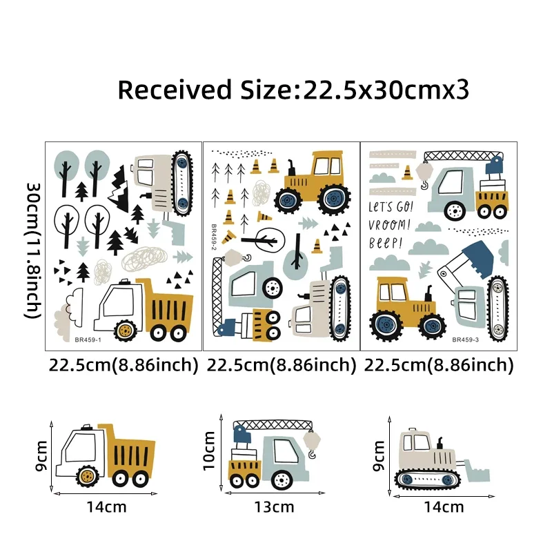 Hand Drawn Cute Cars Cargo Tru - огляд і ціна Baby Nursery Things