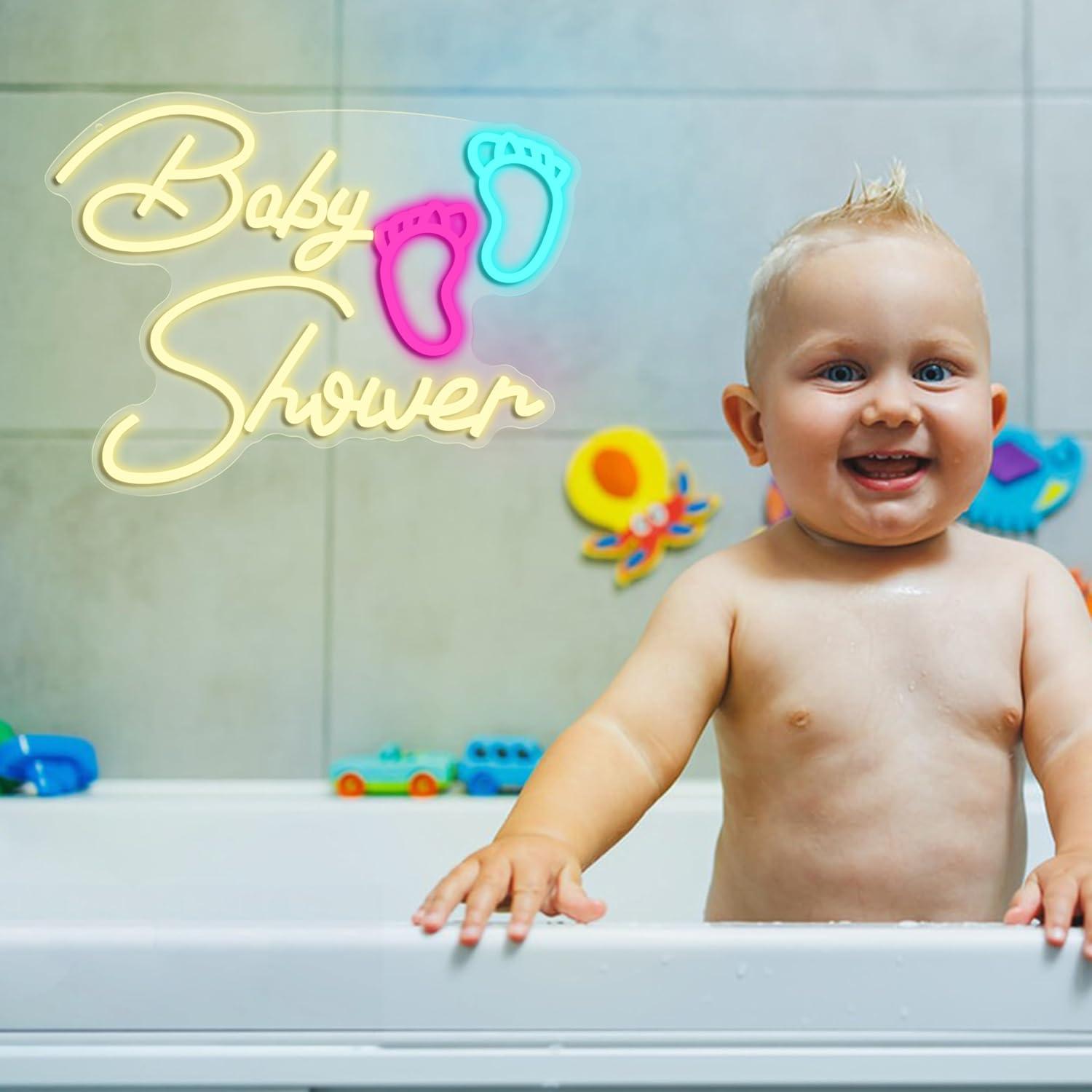 Baby Shower Neon Sign USB Dimm - огляд і ціна Baby Nursery Wall Lights