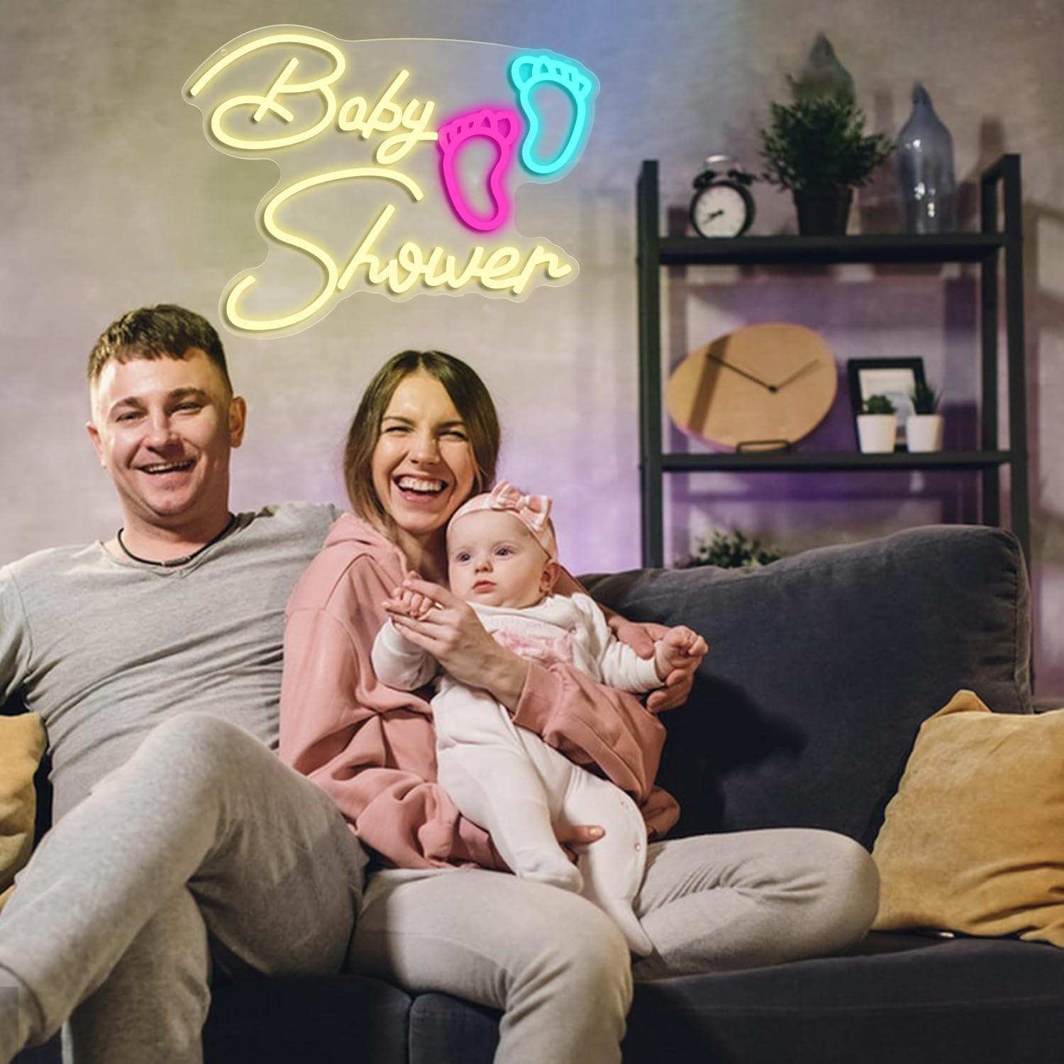 Baby Shower Neon Sign USB Dimm - огляд і ціна Baby Nursery Wall Lights
