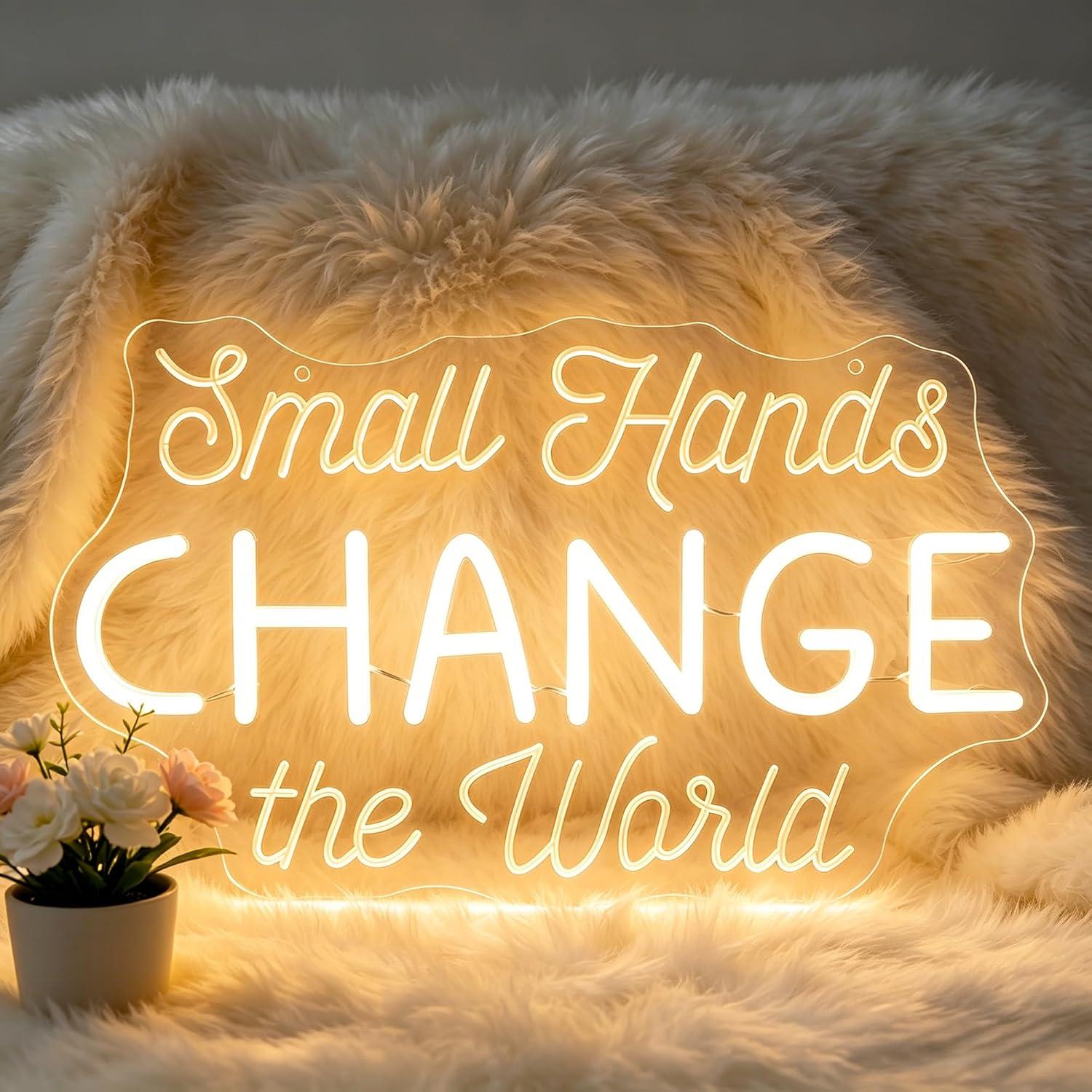 Small Hands Change the World N - огляд і ціна Baby Nursery Wall Lights