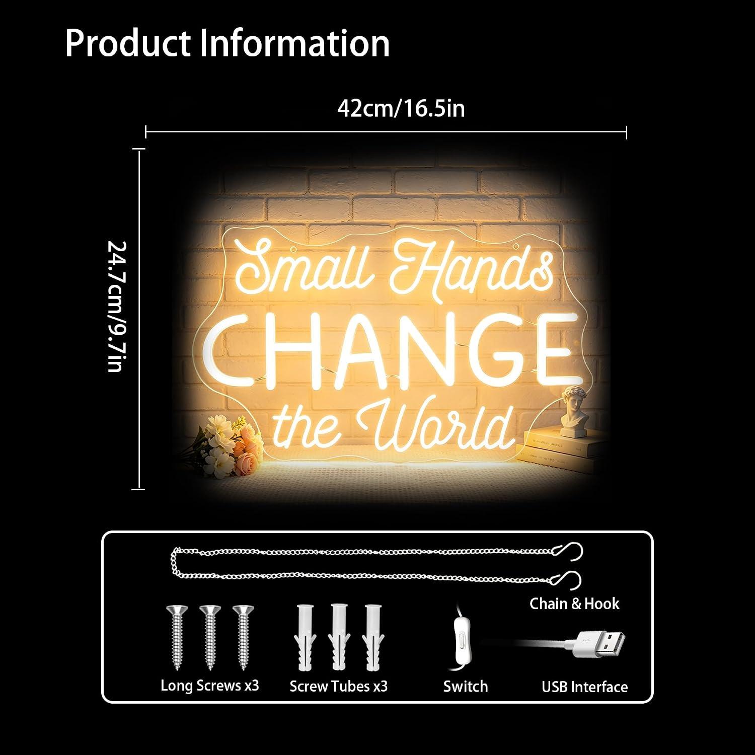 Small Hands Change the World N - огляд і ціна Baby Nursery Wall Lights