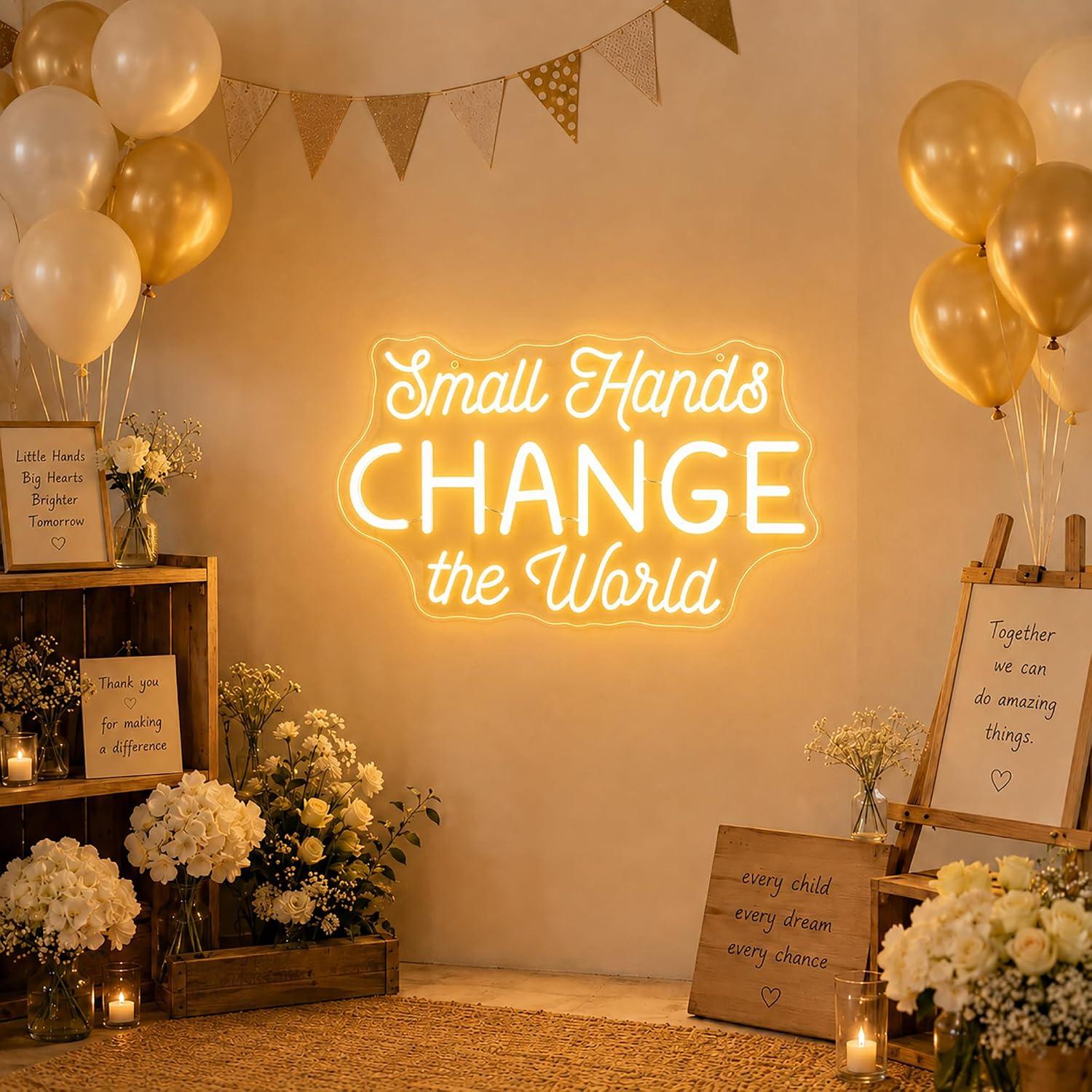 Small Hands Change the World N - огляд і ціна Baby Nursery Wall Lights