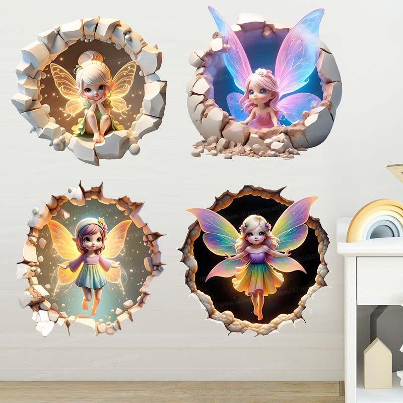 Fairy Butterfly Wall Sticker B - огляд і ціна Baby Nursery Mural Wallpaper