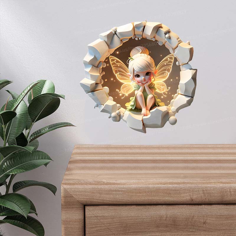 Fairy Butterfly Wall Sticker B - огляд і ціна Baby Nursery Mural Wallpaper