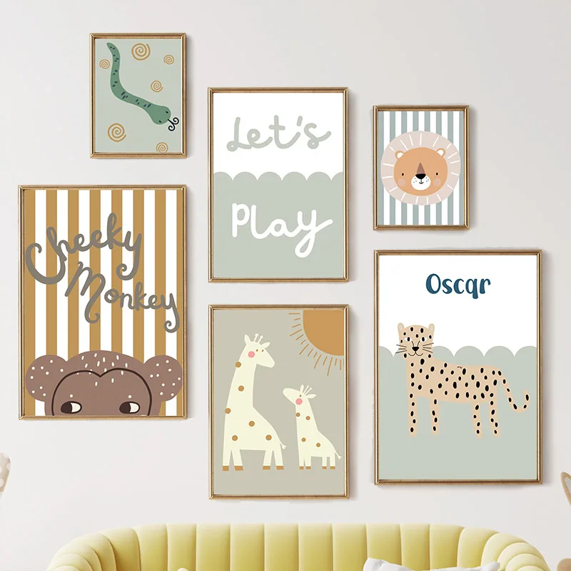 Cartoon Giraffe Leopard Lion M - огляд і ціна Baby Nursery Giraffe