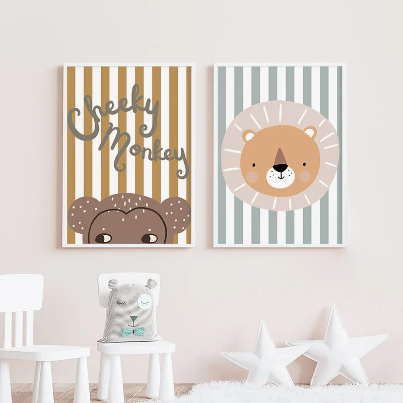 Cartoon Giraffe Leopard Lion M - огляд і ціна Baby Nursery Giraffe