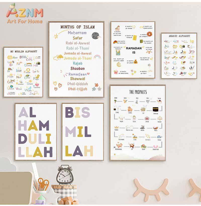 Islam Muslim Prophets Arabic A - огляд і ціна Baby Nursery Posters