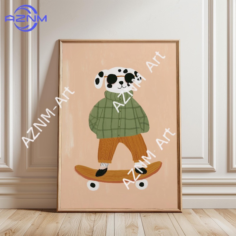 1PC Funny Animal Skateboarding - огляд і ціна Baby Nursery Things