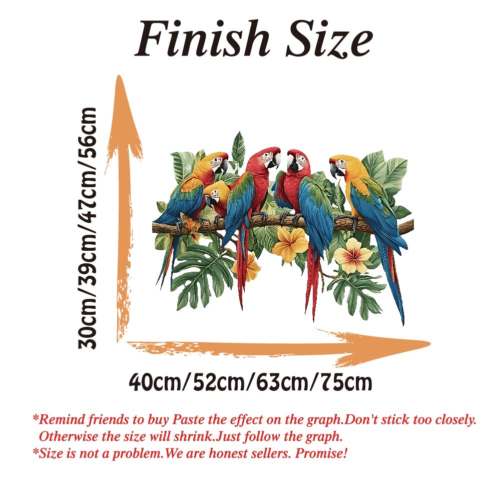 3Pcs Parrots on Branch Wall St - огляд і ціна Baby Nursery Design