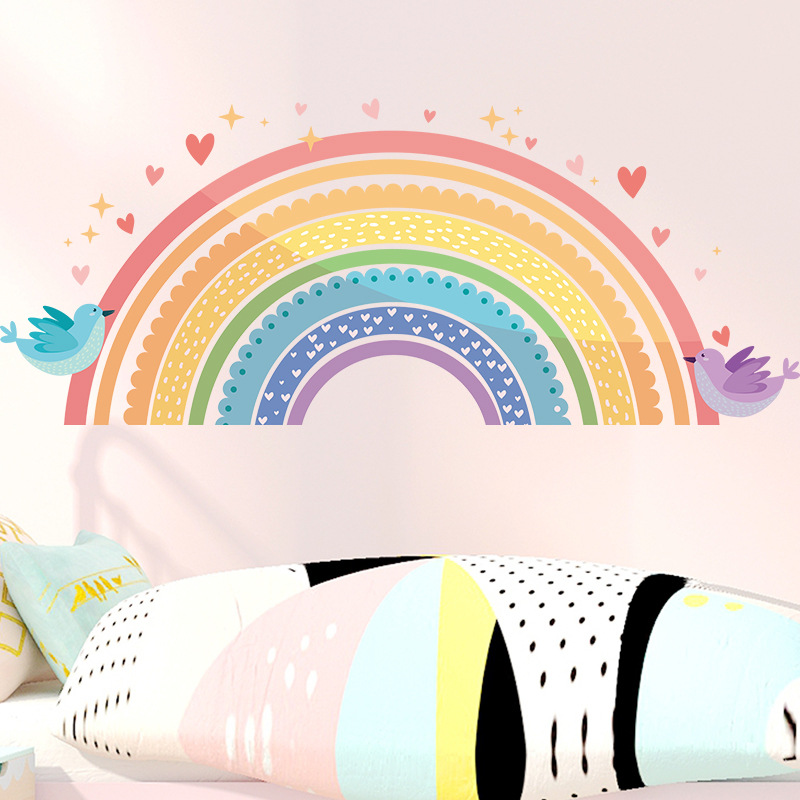 Colorful Rainbow Bird Love Wal - огляд і ціна Baby Nursery Package
