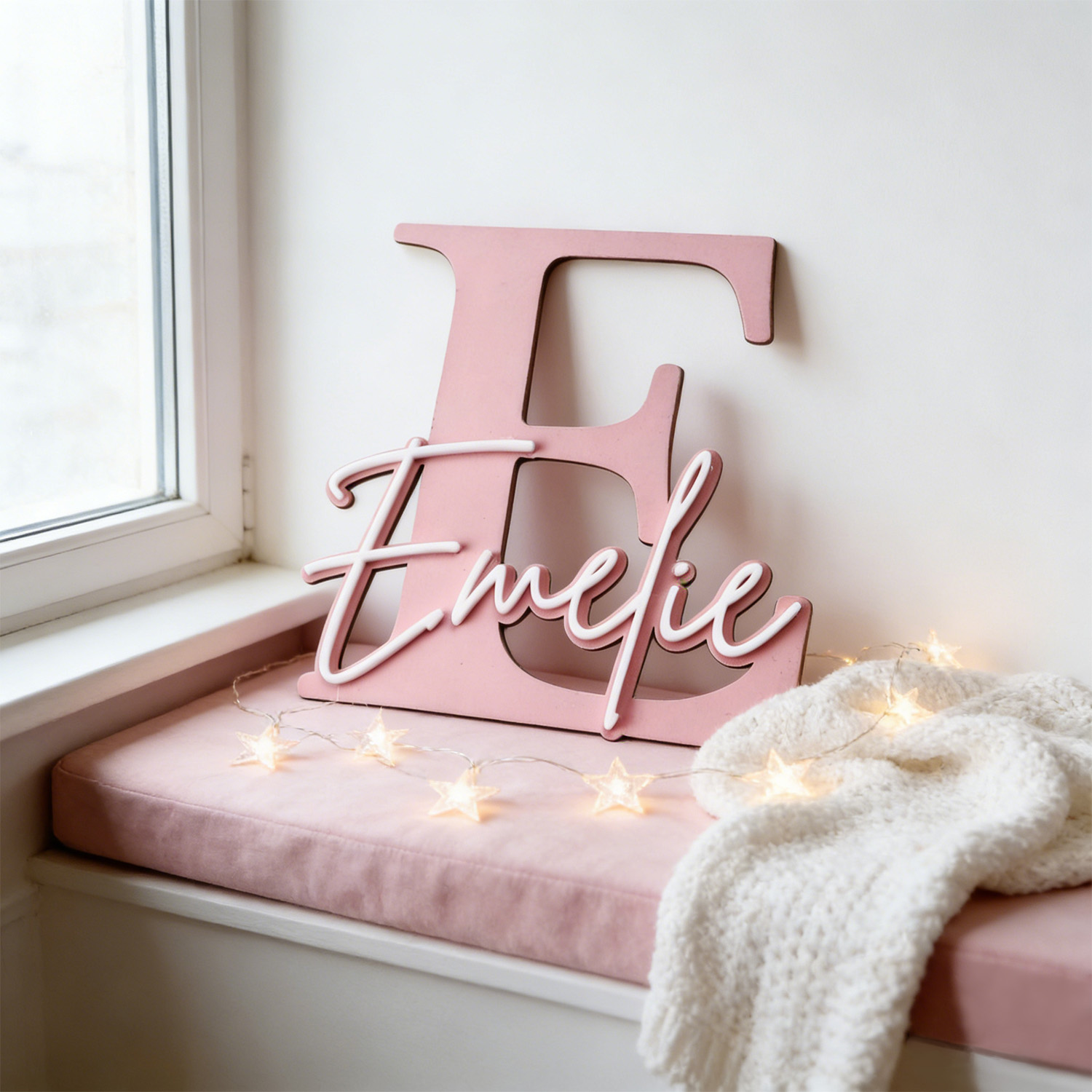 1pc Double-layer Wooden Name D - огляд і ціна Baby Nursery Ornaments