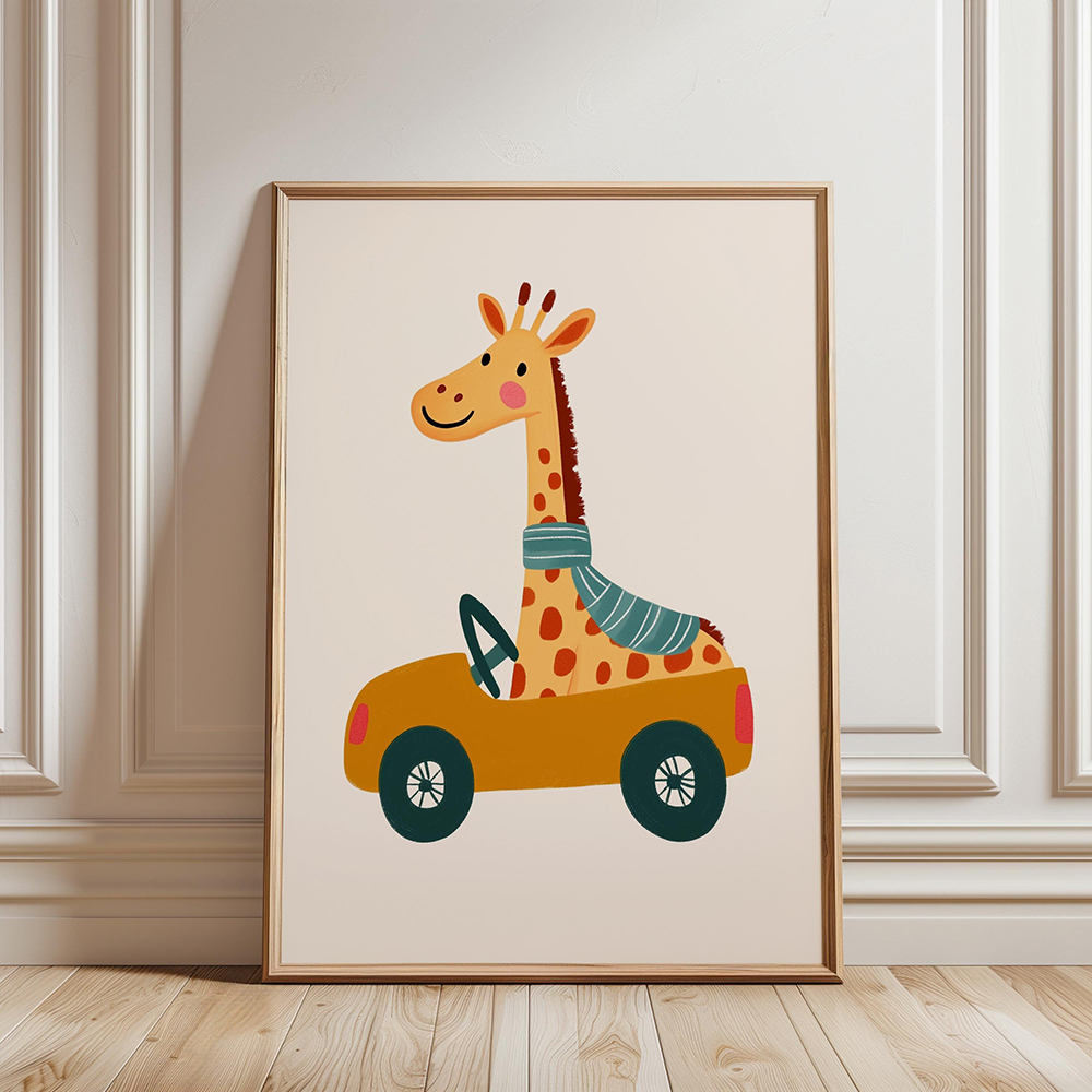 Circus Monkey Wall Art Birthda - огляд і ціна Baby Nursery Giraffe