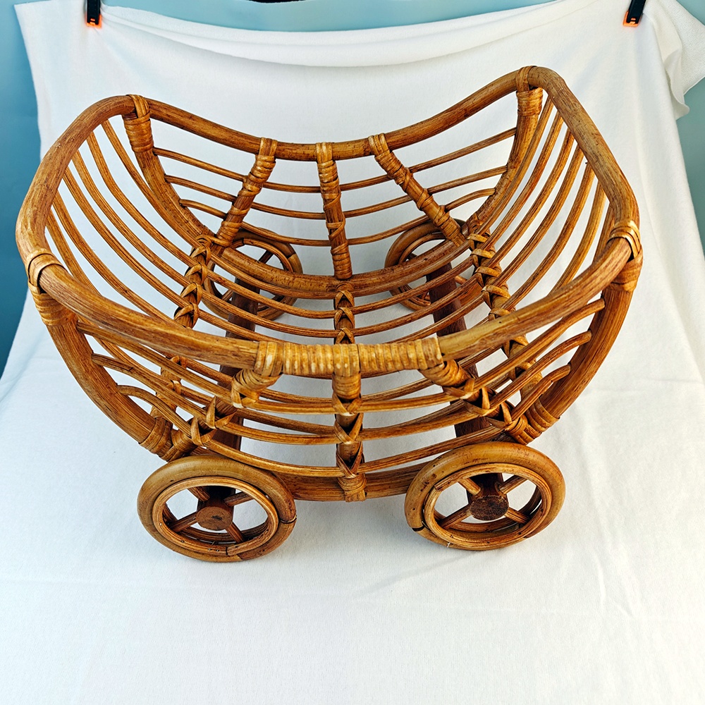 Original Baby Rattan Cart Bask - огляд і ціна Baby Nursery Trolley