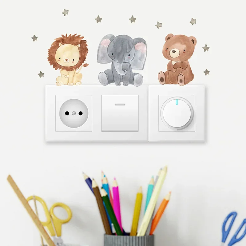 1/2/4/6set Cartoon Animals Wal - огляд і ціна Baby Nursery Water