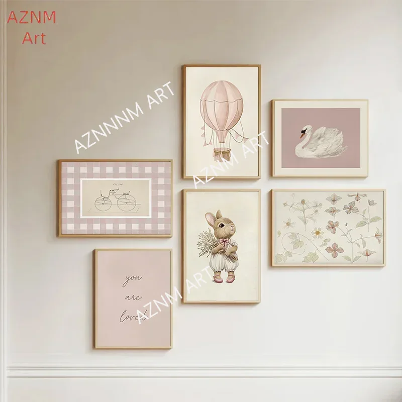 Pink Nursery Gallery Art Wall  - огляд і ціна Baby Nursery Wall Lights