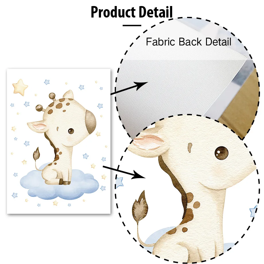 Cute Giraffe Moon Cloud Stars  - огляд і ціна Baby Nursery Giraffe