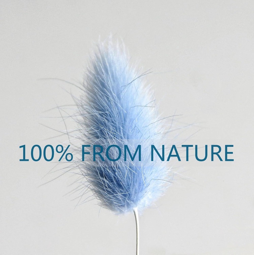 100PCS Blue Hare's-tail Grass  - огляд і ціна Baby Nursery Ornaments