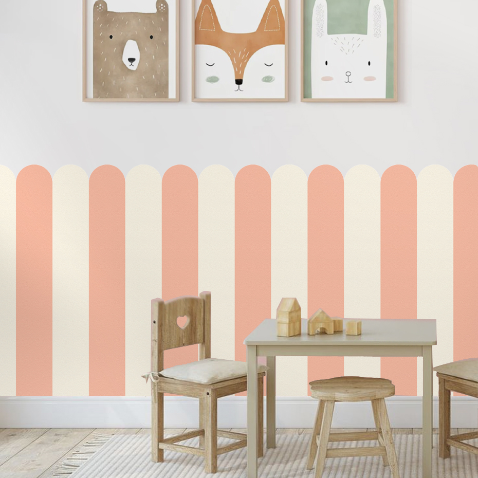 Multicolor Vertical Striped Ar - огляд і ціна Baby Nursery Wall Stickers
