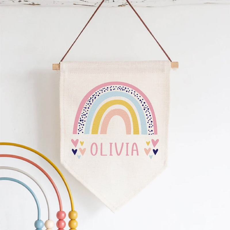 Personalised Name Banner Rainb - огляд і ціна Baby Nursery Themes Girl