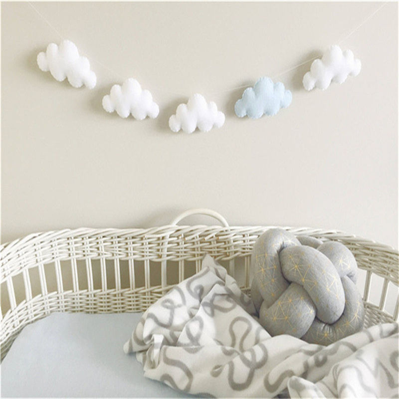Nordic Felt Cloud Garlands Str - огляд і ціна Baby Nursery Ornaments