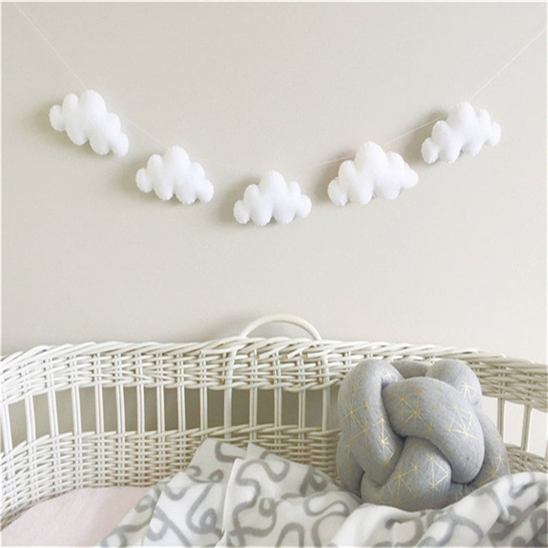 Nordic Felt Cloud Garlands Str - огляд і ціна Baby Nursery Ornaments
