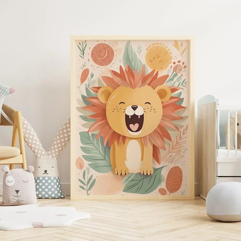 Lion Deer Giraffe Toucan Fox H - огляд і ціна Baby Nursery Giraffe